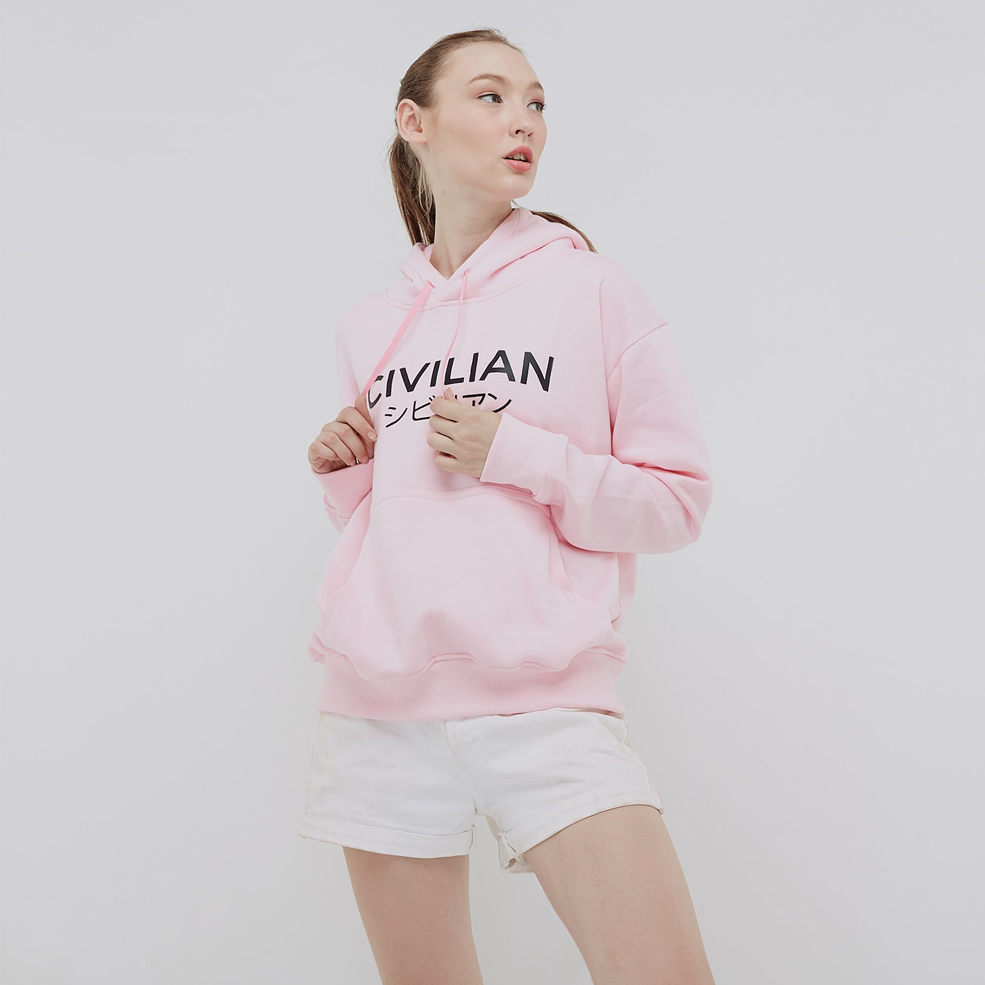 Jaket discount hoodie pink