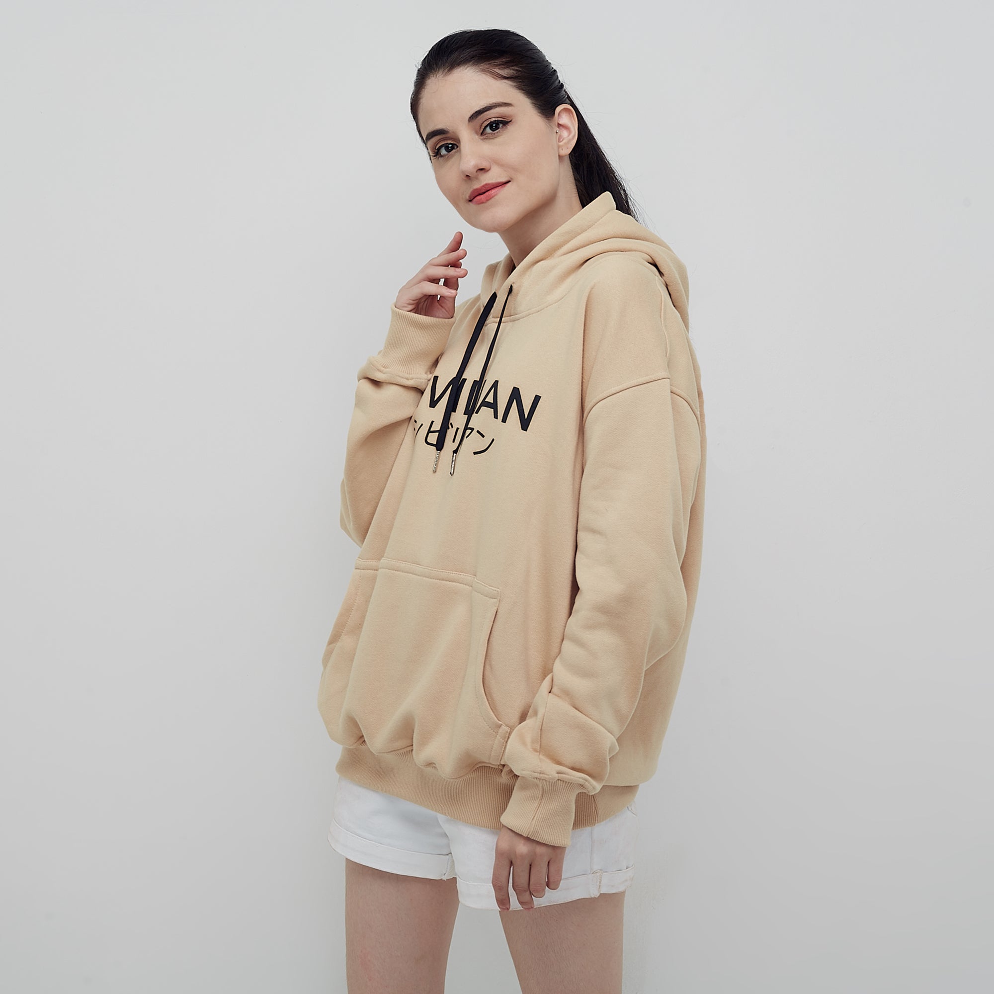 Civilian Jaket Hoodie Sweater Creeme Unisex