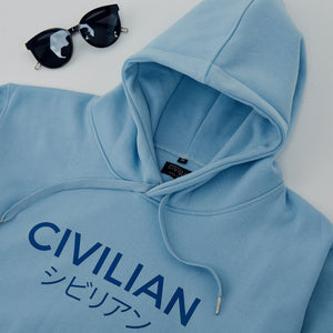 Civilian シビリアン Jaket Hoodie  Sweater Baby Blue / Biru Muda Pria Wanita