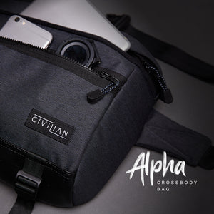 Alpha Tas Selempang Black For tablet iPad pro 11" Samsung/  Crossbody Bag / Waistbag Black